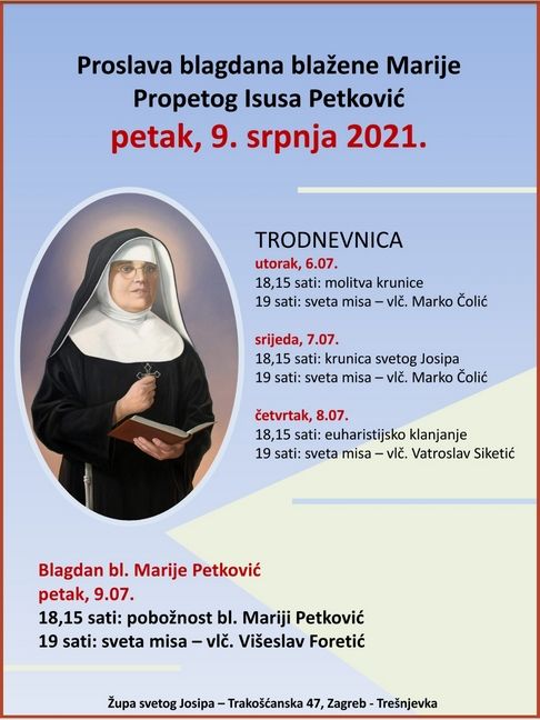 Prvi dan trodnevnice u župi sv. Josipa u Zagrebu