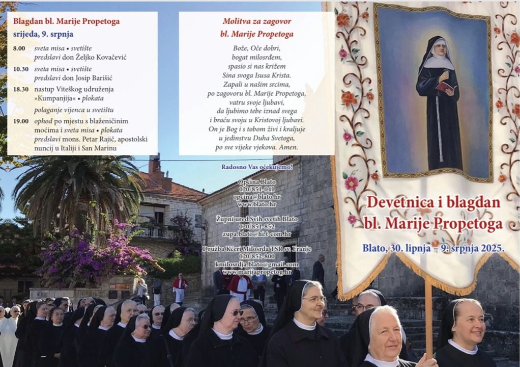 Devetnica u čast bl. Mariji Petković Devetnica u čast bl. Mariji Petković
